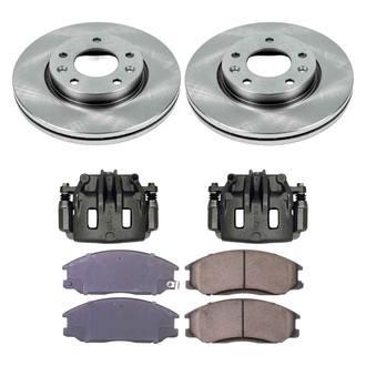 Callahan Brake Parts® - Plain Front Brake Kit with Calipers