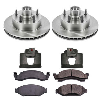 Callahan Brake Parts® - Plain Front Brake Kit with Calipers