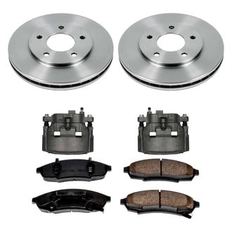 Callahan Brake Parts® - Plain Front Brake Kit with Calipers