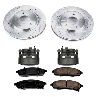 Callahan Brake Parts® - Drilled & Slotted Brake Kit with Calipers