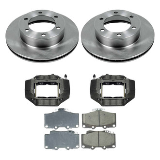 Callahan Brake Parts® - Plain Front Brake Kit with Calipers