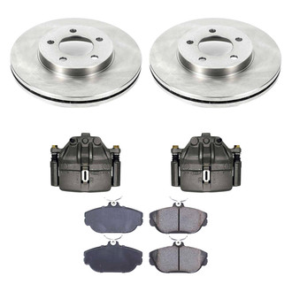 Callahan Brake Parts® - Plain Front Brake Kit with Calipers