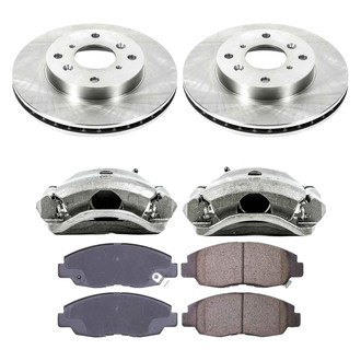 Callahan Brake Parts® - Plain Front Brake Kit with Calipers