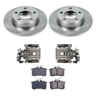 Callahan Brake Parts® - Plain Rear Brake Kit with Calipers