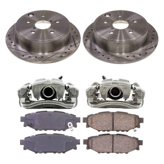 Callahan Brake Parts® - Drilled & Slotted Brake Kit with Calipers