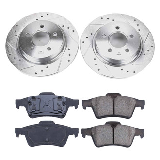 Callahan Brake Parts® - Drilled and Slotted Rear Brake Kit