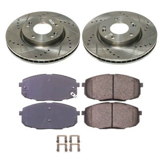 Callahan Brake Parts® - Drilled and Slotted Front Brake Kit