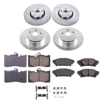Callahan Brake Parts® - Drilled and Slotted Front and Rear Brake Kit
