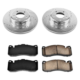 Callahan Brake Parts® - Drilled and Slotted Front Brake Kit