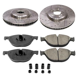 Callahan Brake Parts® - Drilled and Slotted Front Brake Kit
