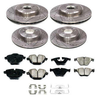 Callahan Brake Parts® - Drilled and Slotted Front and Rear Brake Kit
