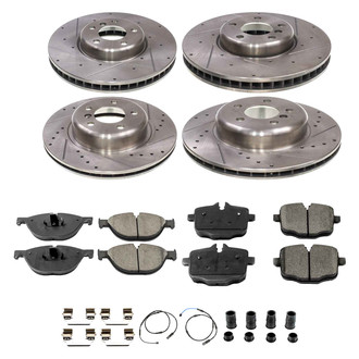 Callahan Brake Parts® - Drilled and Slotted Front and Rear Brake Kit