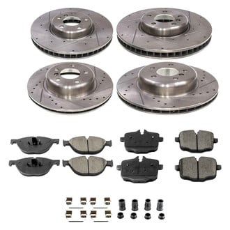 Callahan Brake Parts® - Drilled and Slotted Front and Rear Brake Kit