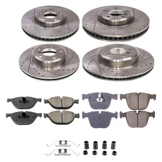 Callahan Brake Parts® - Drilled and Slotted Front and Rear Brake Kit
