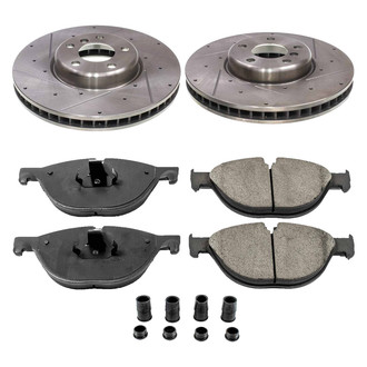 Callahan Brake Parts® - Drilled and Slotted Front Brake Kit