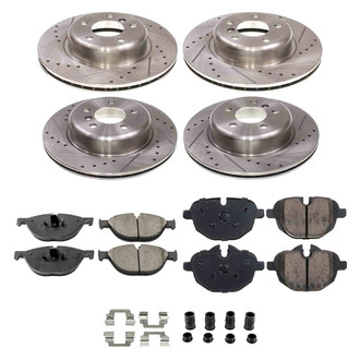 Callahan Brake Parts® - Drilled and Slotted Front and Rear Brake Kit