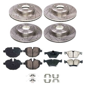 Callahan Brake Parts® - Drilled and Slotted Front and Rear Brake Kit