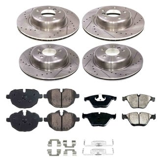Callahan Brake Parts® - Drilled and Slotted Front and Rear Brake Kit