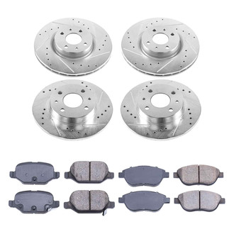 Callahan Brake Parts® - Drilled and Slotted Front and Rear Brake Kit
