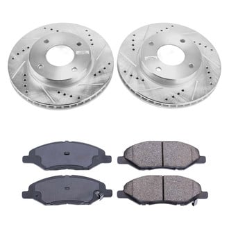 Callahan Brake Parts® - Drilled and Slotted Front Brake Kit