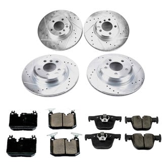 Callahan Brake Parts® - Drilled and Slotted Front and Rear Brake Kit
