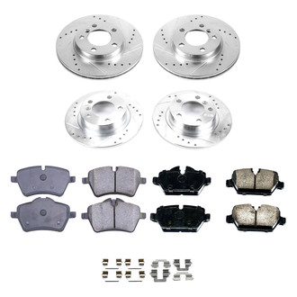 Callahan Brake Parts® - Drilled and Slotted Front and Rear Brake Kit