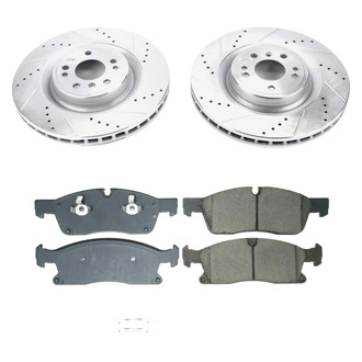 Callahan Brake Parts® - Drilled and Slotted Front Brake Kit