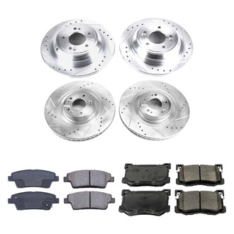 Callahan Brake Parts® - Drilled and Slotted Front and Rear Brake Kit