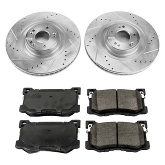 Callahan Brake Parts® - Drilled and Slotted Front Brake Kit