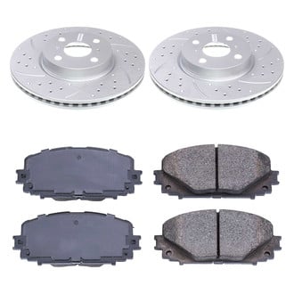 Callahan Brake Parts® - Drilled and Slotted Front Brake Kit