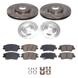 Callahan Brake Parts® - Drilled & Slotted Brake Kit