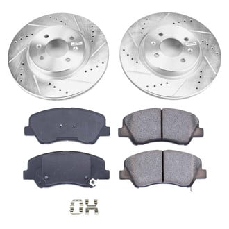 Callahan Brake Parts® - Drilled and Slotted Front Brake Kit