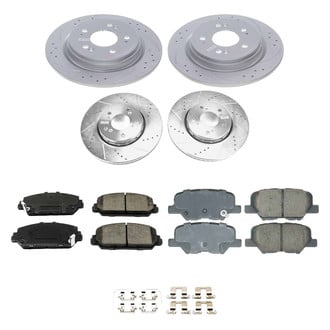 Callahan Brake Parts® - Drilled and Slotted Front and Rear Brake Kit