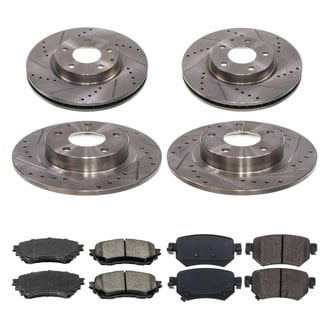 Callahan Brake Parts® - Drilled and Slotted Brake Kit