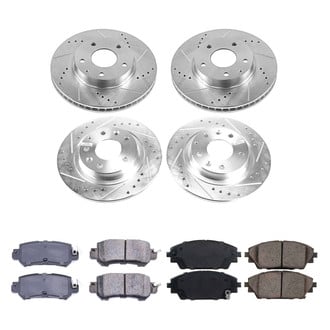 Callahan Brake Parts® - Drilled and Slotted Front and Rear Brake Kit