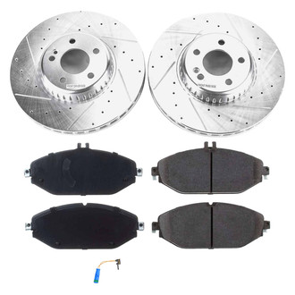 Callahan Brake Parts® - Drilled and Slotted Front Brake Kit