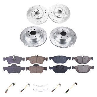 Callahan Brake Parts® - Drilled and Slotted Front and Rear Brake Kit