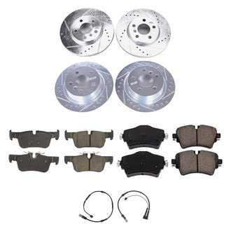 Callahan Brake Parts® - Drilled and Slotted Front and Rear Brake Kit