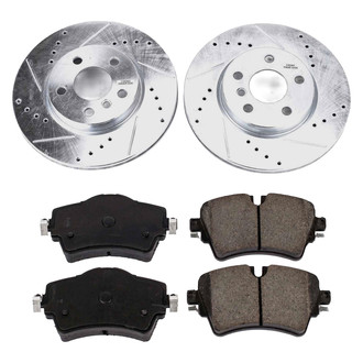 Callahan Brake Parts® - Drilled and Slotted Front Brake Kit