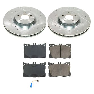 Callahan Brake Parts® - Drilled and Slotted Front Brake Kit