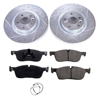 Callahan Brake Parts® - Drilled and Slotted Front Brake Kit