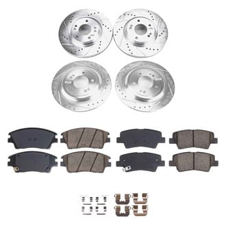 Callahan Brake Parts® - Drilled & Slotted Brake Kit