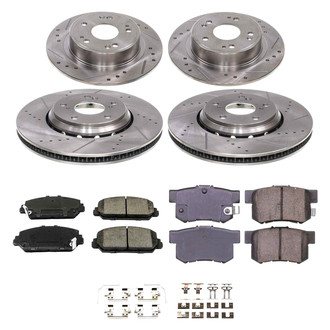 Callahan Brake Parts® - Drilled & Slotted Brake Kit