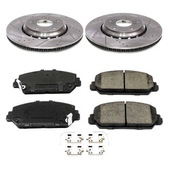 Callahan Brake Parts® - Drilled and Slotted Front Brake Kit