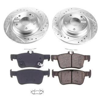 Callahan Brake Parts® - Drilled and Slotted Rear Brake Kit