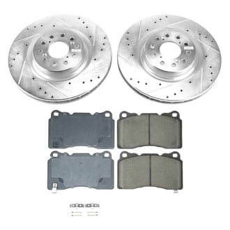 Callahan Brake Parts® - Drilled and Slotted Front Brake Kit