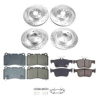 Callahan Brake Parts® - Drilled and Slotted Front and Rear Brake Kit