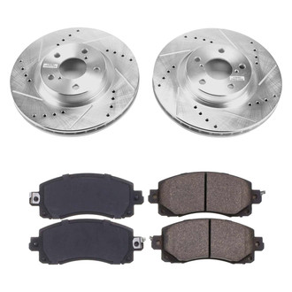 Callahan Brake Parts® - Drilled and Slotted Front Brake Kit