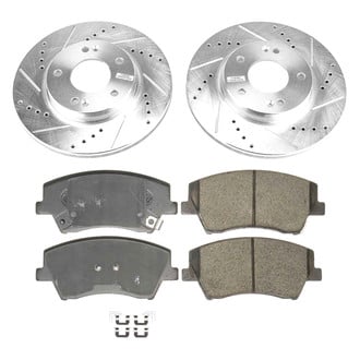 Callahan Brake Parts® - Drilled and Slotted Front Brake Kit