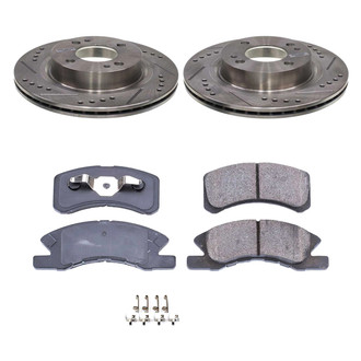 Callahan Brake Parts® - Drilled and Slotted Front Brake Kit